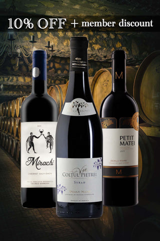 Romanian International Variety Red Wines | 3-Bottle Bundle | 10%OFF + Member Discount