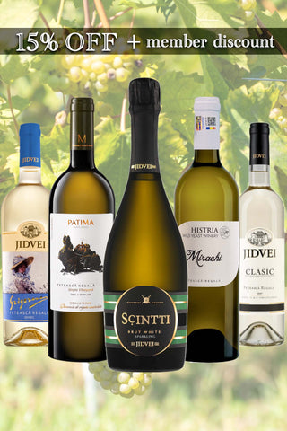 Feteasca Regala,The Flagship Romanian White Variety | A curated 5-bottle bundle for wine enthusiasts | 15% OFF + Member Discount