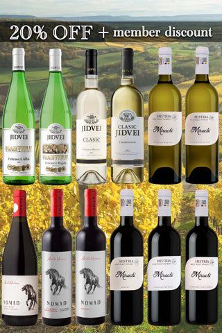 Bundle of Romanian Whites and Reds | 12-bottle bundle | 20% OFF + member discount
