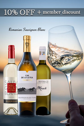 Enjoy Romanian Top Level Sauvignon Blanc | an awesome three-bottle bundle | 10%OFF + Member Discount