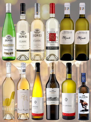 Set de 12 vinuri albe românești | Livrare gratuită în toată Japonia