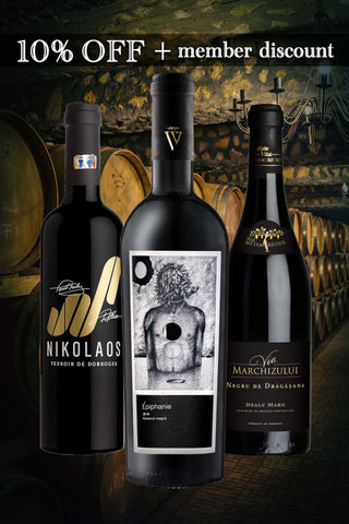 Vinuri roșii românești de top | Set de 3 sticle | 10% OFF + reducere membru