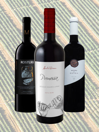 Vinuri românești cupajate | Set de trei vinuri roșii