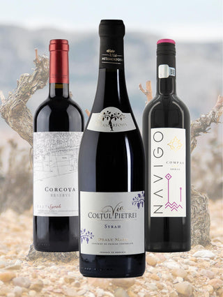 Syrah românesc, set de trei sticle