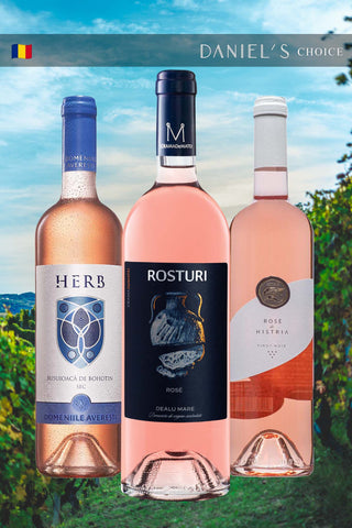 10%OFF | Beautiful 🌸 Delicious 🌸 Pink Romania 🌸 A perfect match for an evening with friends 🌸 A three-bottle bundle of vibrant rosé wines 🌸 