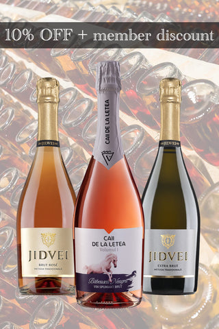 ルーマニアのおいしい泡 3本セット | 知られざる伝統国ルーマニアから届いた、魅惑のスパークリングワイン | 10%OFF ＋ 会員割引