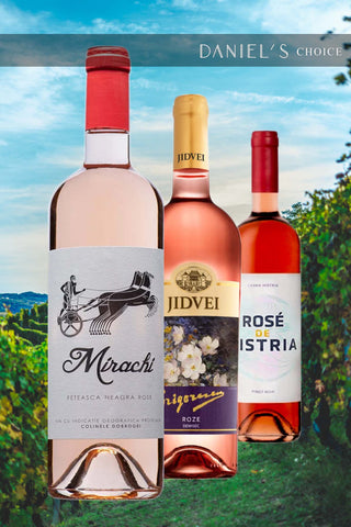 🌸 Roz de România 🌸 Alegerea perfectă pentru primăvara japoneză 🌸 un set de trei sticle de vinuri roze 🌸 10% Reducere